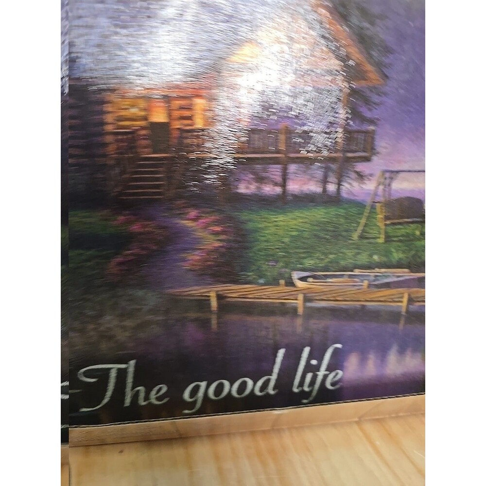 16" x 12" The good life Tempered Glass Cutting Board -  The Fishing Cabin - Picture 2 of 7